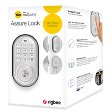 Load image into Gallery viewer, Yale Assure Lock Keypad with Zigbee in Satin Nickel (YRD216)