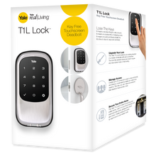 Load image into Gallery viewer, Yale T1L Lock Keypad Deadbolt in Satin Nickel (YRD120)