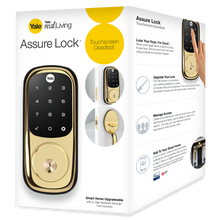 Load image into Gallery viewer, Yale Assure Lock Touchscreen in Polished Brass (Non-Connected) (YRD226)