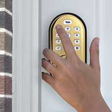 Load image into Gallery viewer, Yale Assure Lock Keypad with Z-Wave in Polished Brass (YRD216)