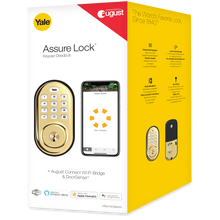 Load image into Gallery viewer, Yale Assure Lock Keypad, Connected by August - Polished Brass